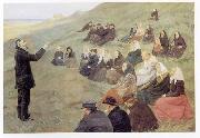 Anna Ancher, Mission Meeting at Fyrbakken in Skagen